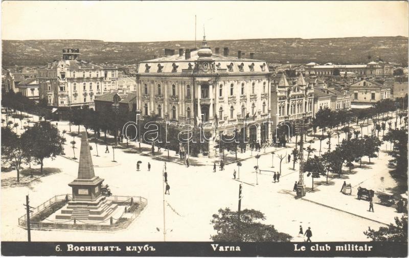 1929 Varna, Le club militair / military club, street view. photo