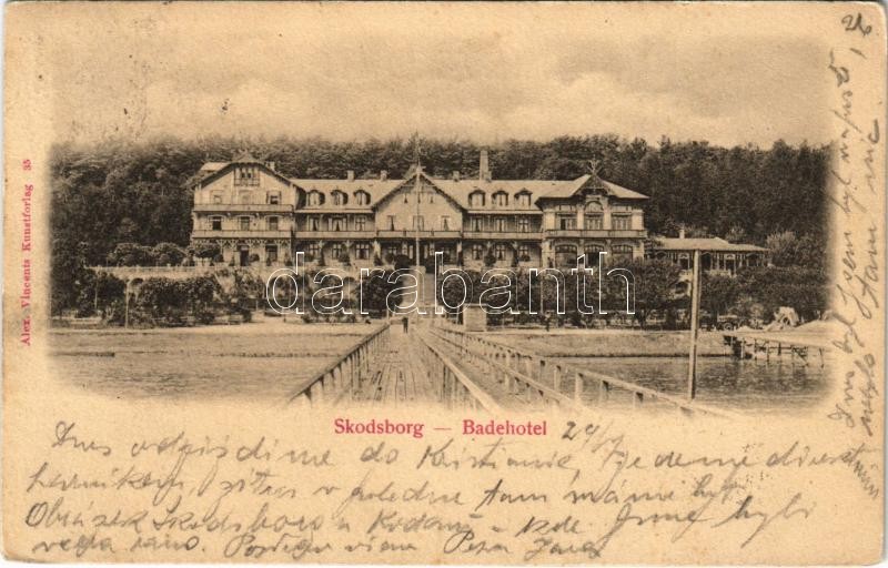1901 Skodsborg, Badehotel / spa, hotel, bath. Alex. Vincents Kunstforlag 35.
