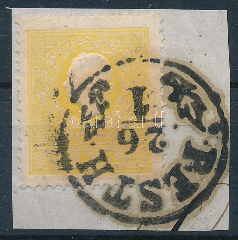 2kr II. typ centralised stamp 