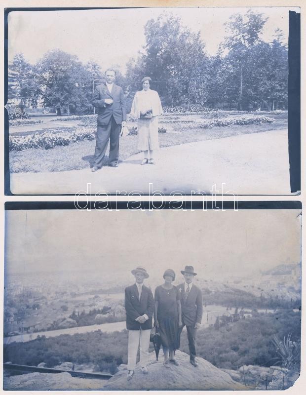 cca 1910 Papírnegatívok, 2 db vintage fotó, 8,7x13,9 cm