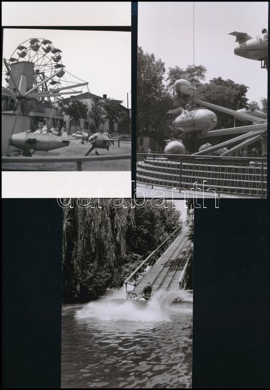cca 1965 Budapest, Vidámpark, Kotnyek Antal (1921-1990) budapesti fotóriporter hagyatékából 5 db mai nagyítás, 10x15 cm