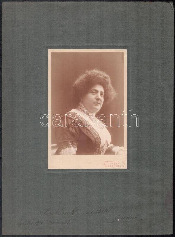 1915 Szentes, Hegedűs V. utóda műtermében készült vintage fotó, 15x10,5 cm, karton 34x25 cm