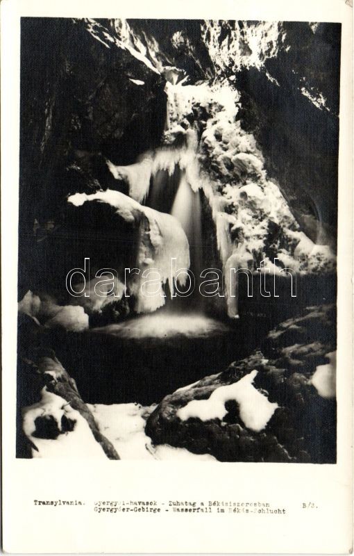 Muntii Giurgeu, Cheile Bicazului / waterfall at gorge 'vissza' So. Stpl, Gyergyói havasok, Zuhatag a Békás szorosban 'vissza' So. Stpl