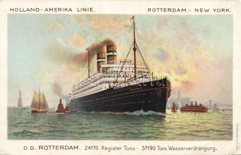 Holland-Amerika line, Rotterdam-New York, SS Rotterdam, Holland-Amerika line, Rotterdam-New York, SS Rotterdam