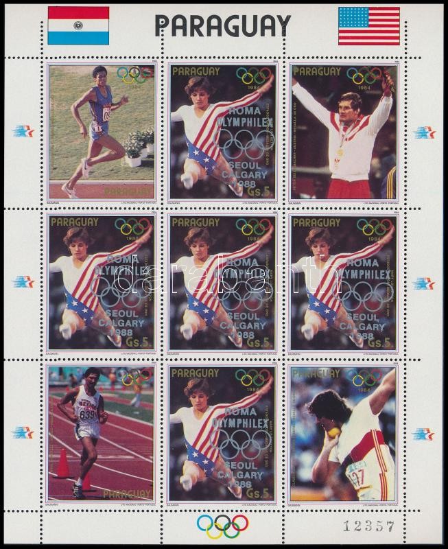 Pan American Games, Indianapolis mini sheet, Panamerikai játékok, Indianapolis kisív