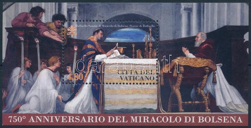 The miracle of Bolsena - Raphael painting block, A bolsenai csoda - Raffaello festmény blokk