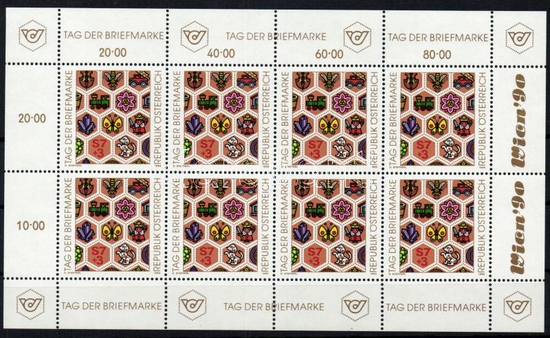 Tag der Briefmarke Kleinbogen, Bélyegnap kisív, Day of stamps minisheet