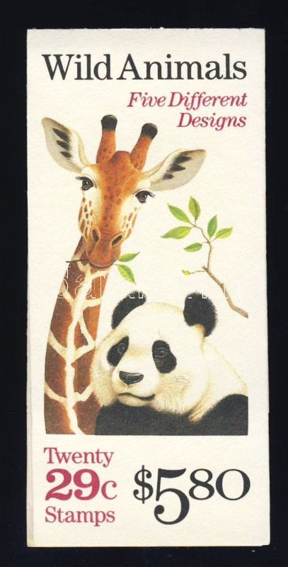 Wild animals stamp booklet, Vadon élő állatok bélyegfüzet, Wildtiere Markenheftchen