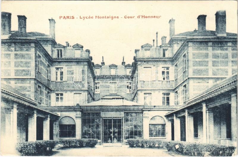 Paris, Lycée Montaigne, Cour d'Honneur / school