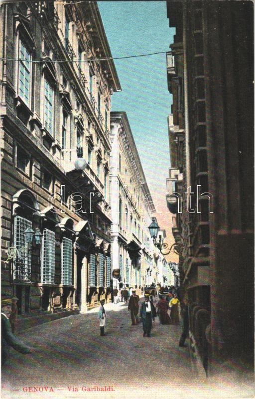 Genova, Genoa; Via Garibaldi / street view