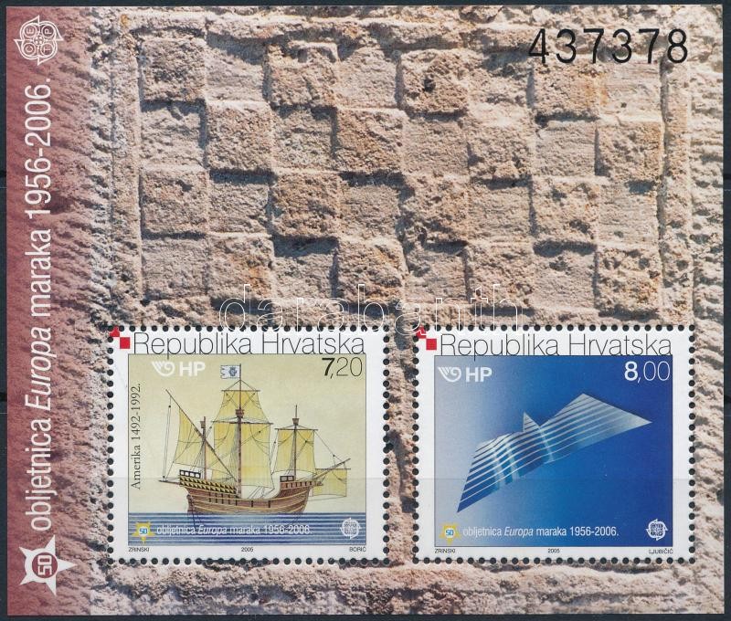50 éves a bélyeg blokk, 50th Anniversary of stamp block