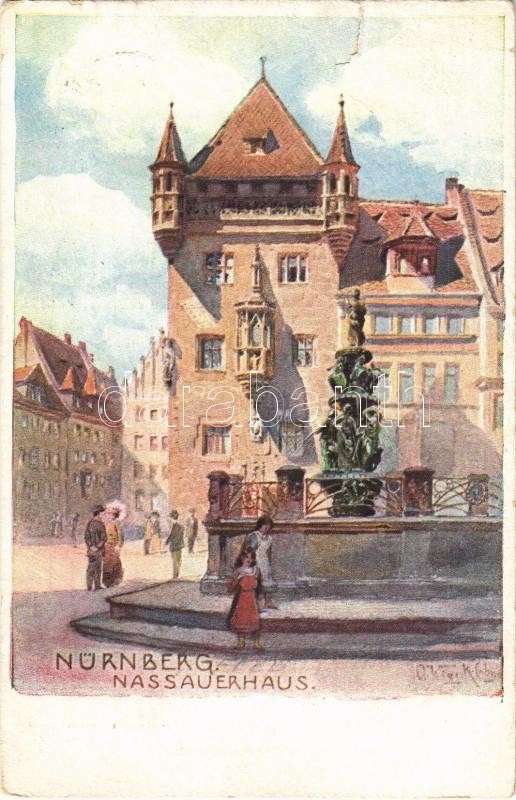 1915 Nürnberg, Nuremberg; Nassauerhaus (tear)