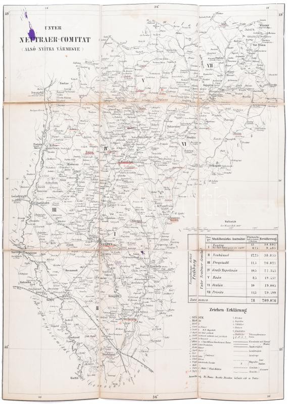 cca 1857-1859 Unter Neutraer-Comitat ( Alsó-Nyitra vármegye