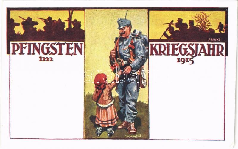 1915 Pfingsten Im Kriegsjahr 1915. Offizielle Postkarte Für Das Rote ...