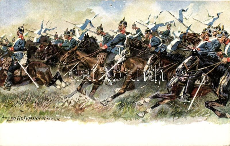 German cavalry soldiers s: Anton Hoffmann, Német lovas katonák s: Anton Hoffmann