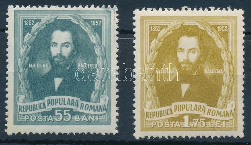 Nicolae Balcescu set, 100 éve halt meg Nicolae Balcescu sor