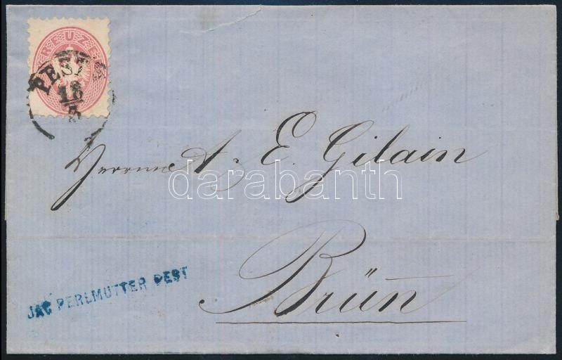 ~1865 5kr on cover 
