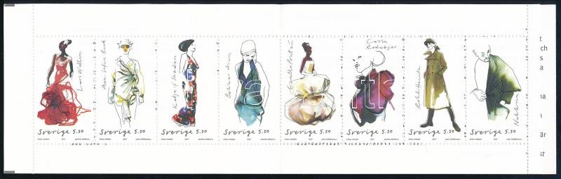 Swedish fashion designers creations stampbooklet, Svéd divattervezők alkotásai bélyegfüzet