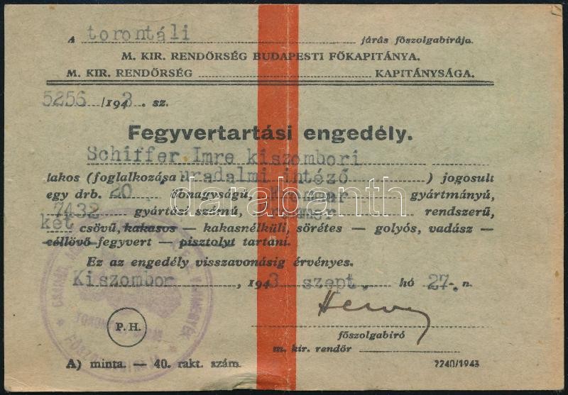 Ij Fegyvertartasi Engedely