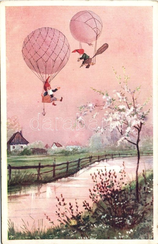 Baloon, dwarfs B.K.W.I. 325-3, Hőlégballon, manók B.K.W.I. 325-3