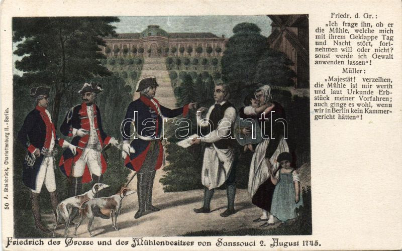 Friedrich der Grosse und der Mühlenbesitzer von Sanssouci / Friedrich II.