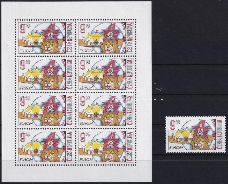 Europa CEPT: Circus stamp + mini-sheet, Europa CEPT: Cirkusz bélyeg + kisív