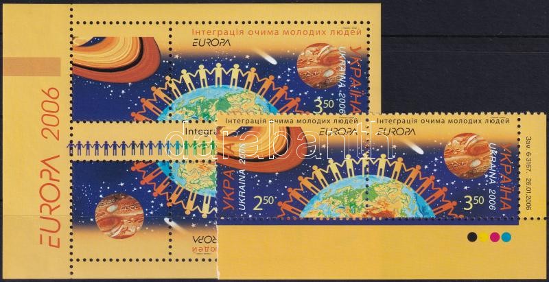 Europa CEPT: Integráció pár + bélyegfüzet-lap, Europa CEPT: Integration pair + stamp-booklet sheet