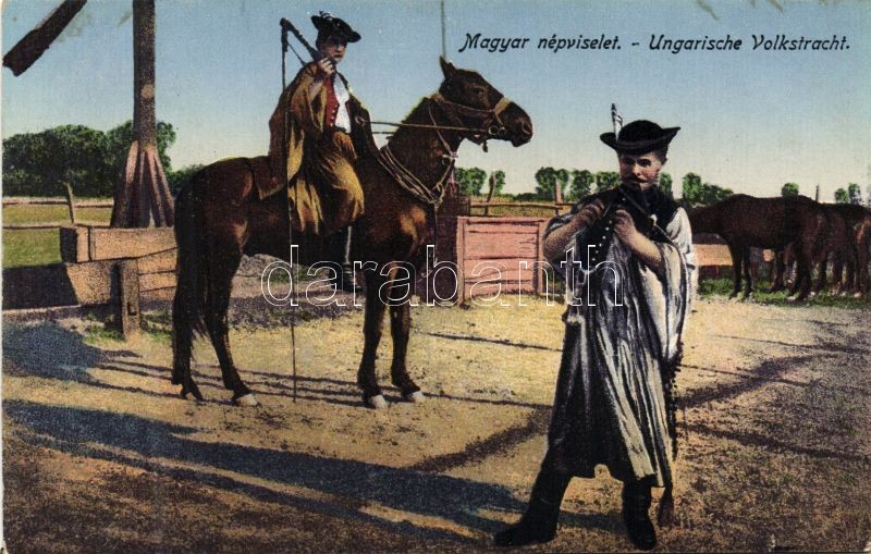 Hungarian folklore, mounted horse-herdsman, Magyar folklór, csikósok
