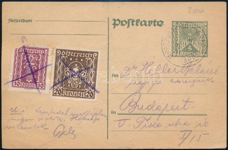 Austria, Ausztria 1922