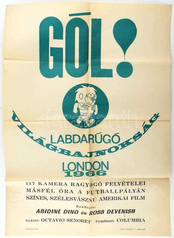 cca 1967 ,,Gól! - labdarugó világbajnokság, London, 1966