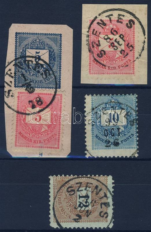 1874-1889 4 diff. stamps 