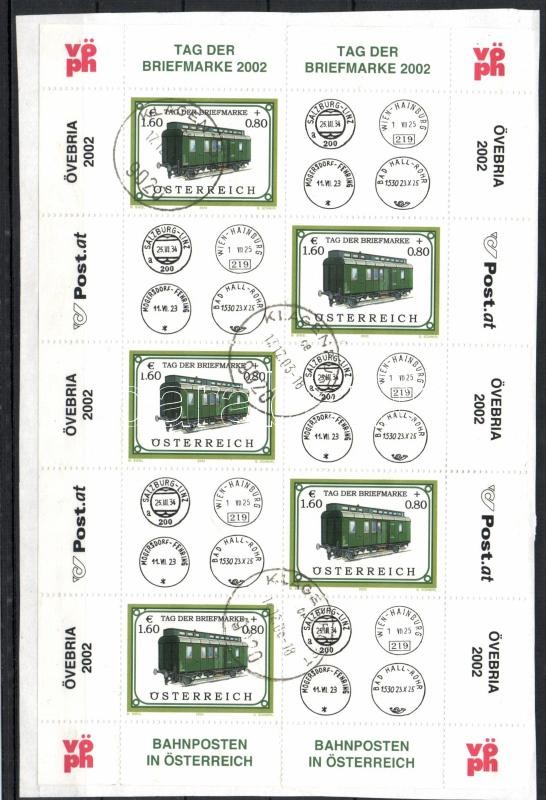 Day of stamps minisheet, Bélyegnap kisív, Tag der Briefmarke Kleinbogen