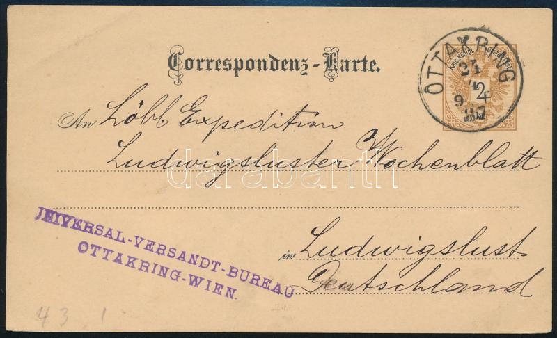 Austria 1887, Ausztria 1887