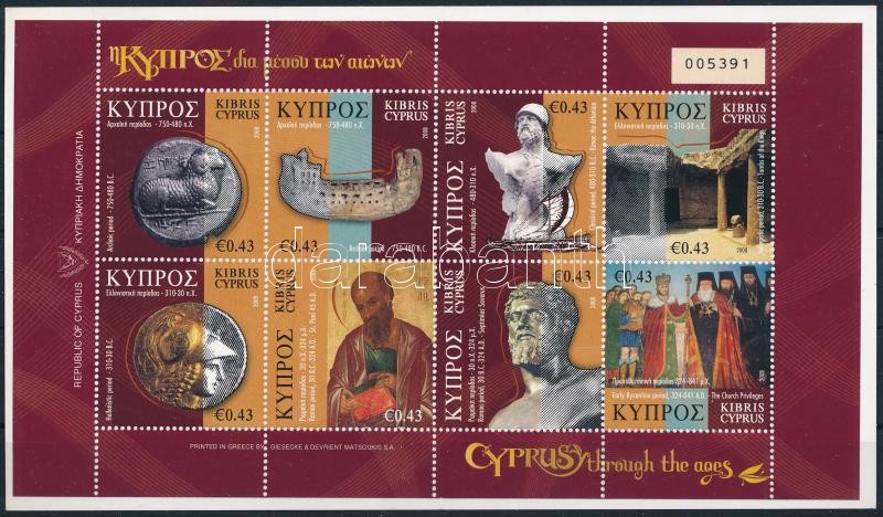 Ciprus története bélyegfüzet, stamp booklet