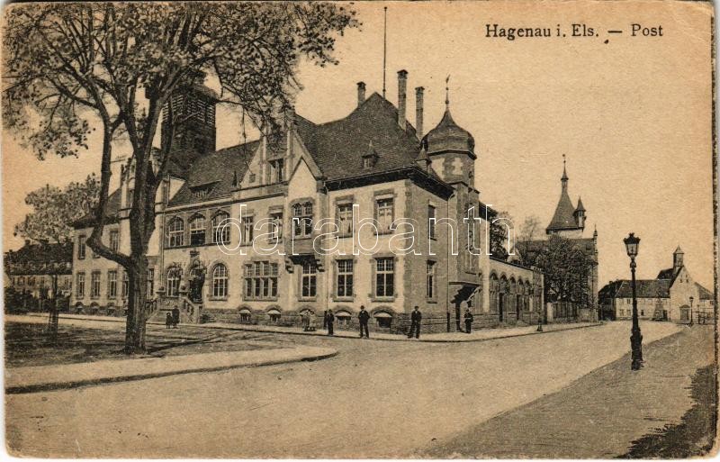 1918 Haguenau, Hagenau; Post / post office