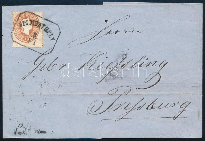 1862 5kr levélen / on cover 