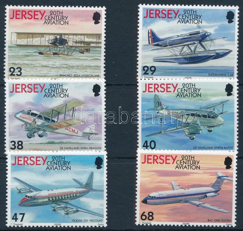  **, Nagy-Britannia - Jersey; 2003 Repüléstörténet (VIII): A motoros repülés századik évfordulója sor Mi 1062-1067
