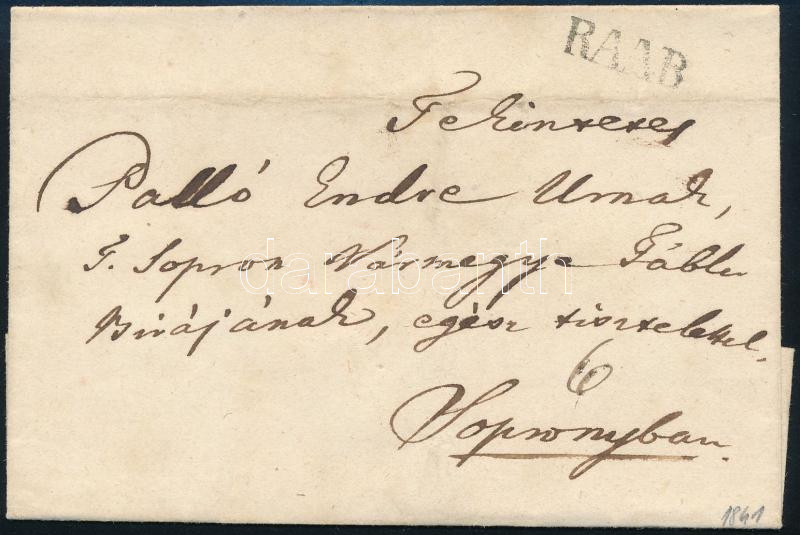 1841 Portós levél 