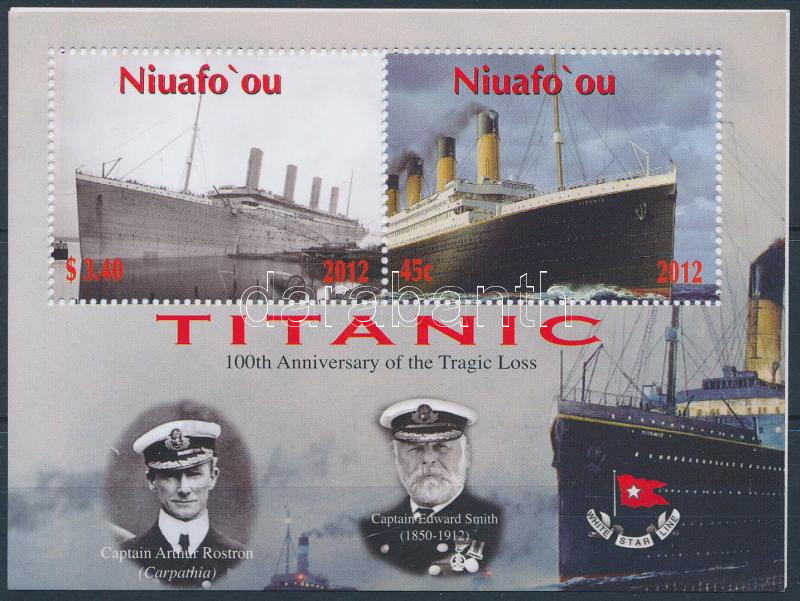 Titanic kisív + blokk, Titanic mini sheet + block