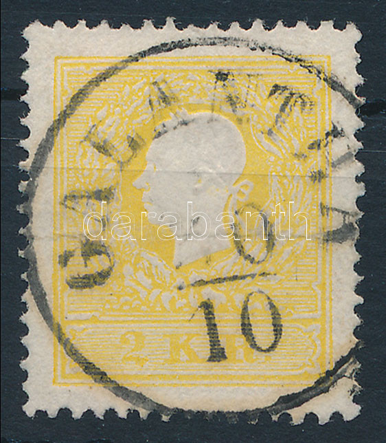 1858 2kr II. typ "GALANTHA" (folded), 1858 2kr II. tipus "GALANTHA" (hajtott)