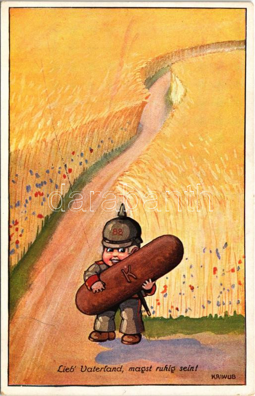 Lieb' Vaterland, magst ruhig sein! / Német kis katona gyerek / WWI Darabanth Auctions Co., Ltd.