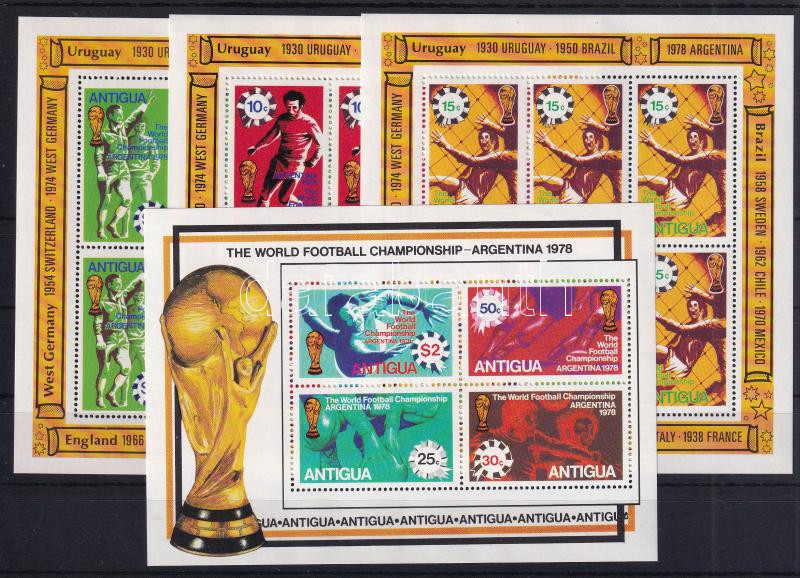 Labdarúgó-világbajnokság blokk + kisív sor, Soccer World Cup block + mini sheet set