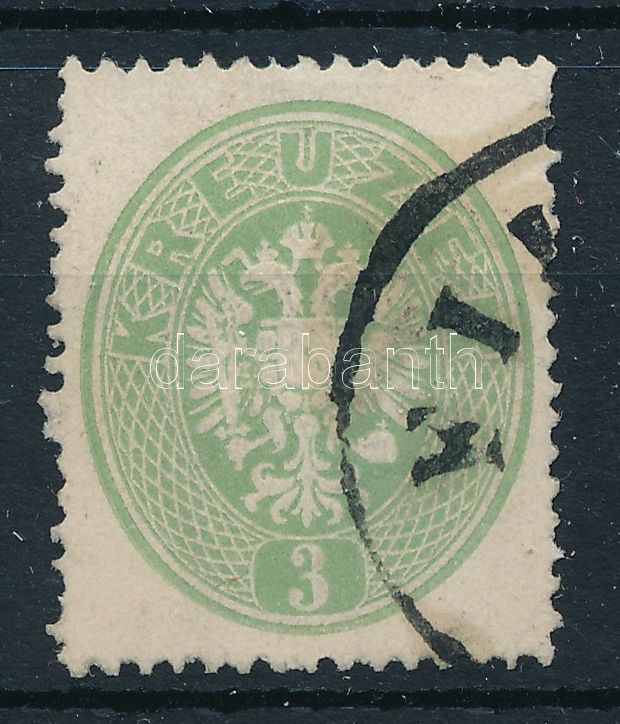 1863 3kr only 18 perfs on the vertical sided 