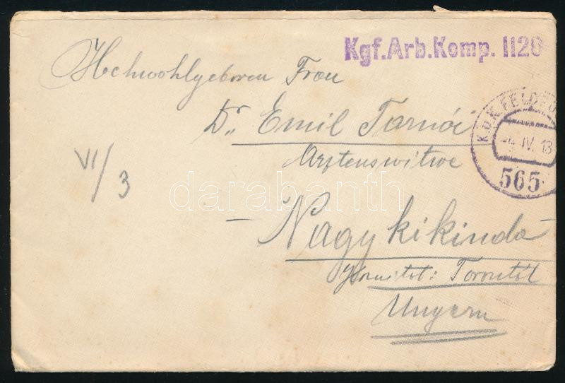 1918 Tábori posta levél 
