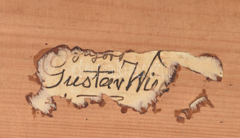 Elz. de Sabran jelzéssel Vár látképe (Franciaország v. Ausztria