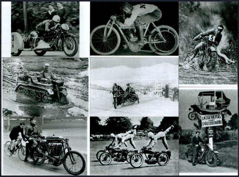 cca 1945 előtt készült felvételek motorokról (a három kerekű női