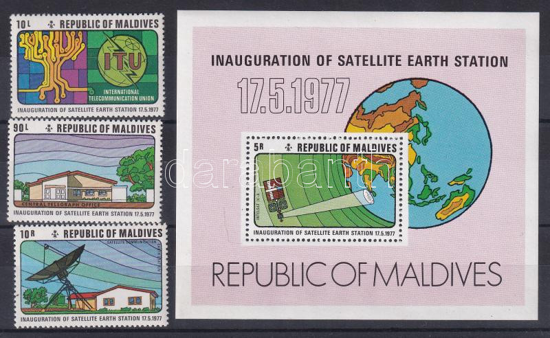 A maldív-szigeteki műholdkövető állomás üzembe helyezése sor, Commissioning of the Maldives satellite tracking station set