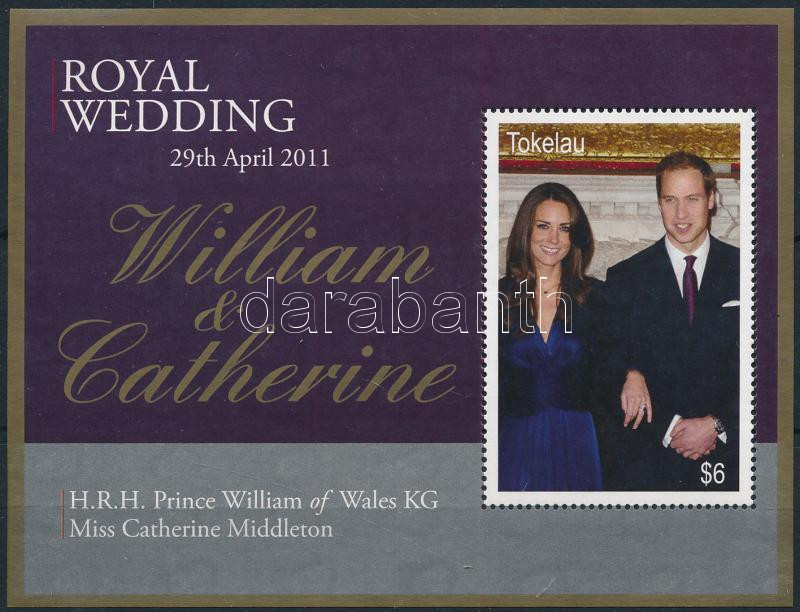Vilmos herceg és Katalin Middleton esküvője (I.) blokk, The wedding of Prince William and Kate Middleton (I.) block