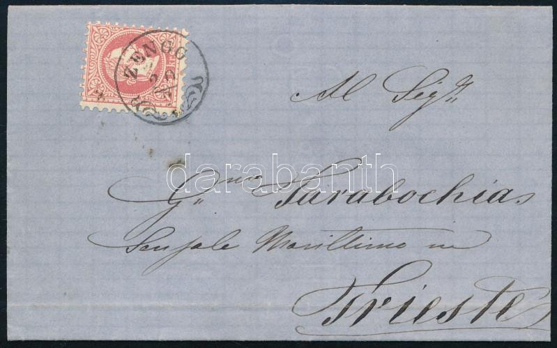 1868 5kr levélen / on cover 