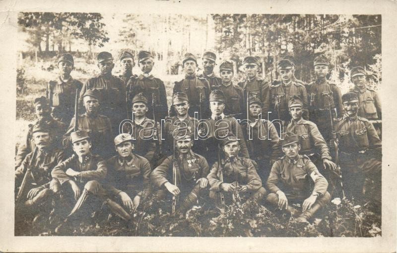 Soldiers, group photo, Katonai csoportkép, tüzérek, fotó